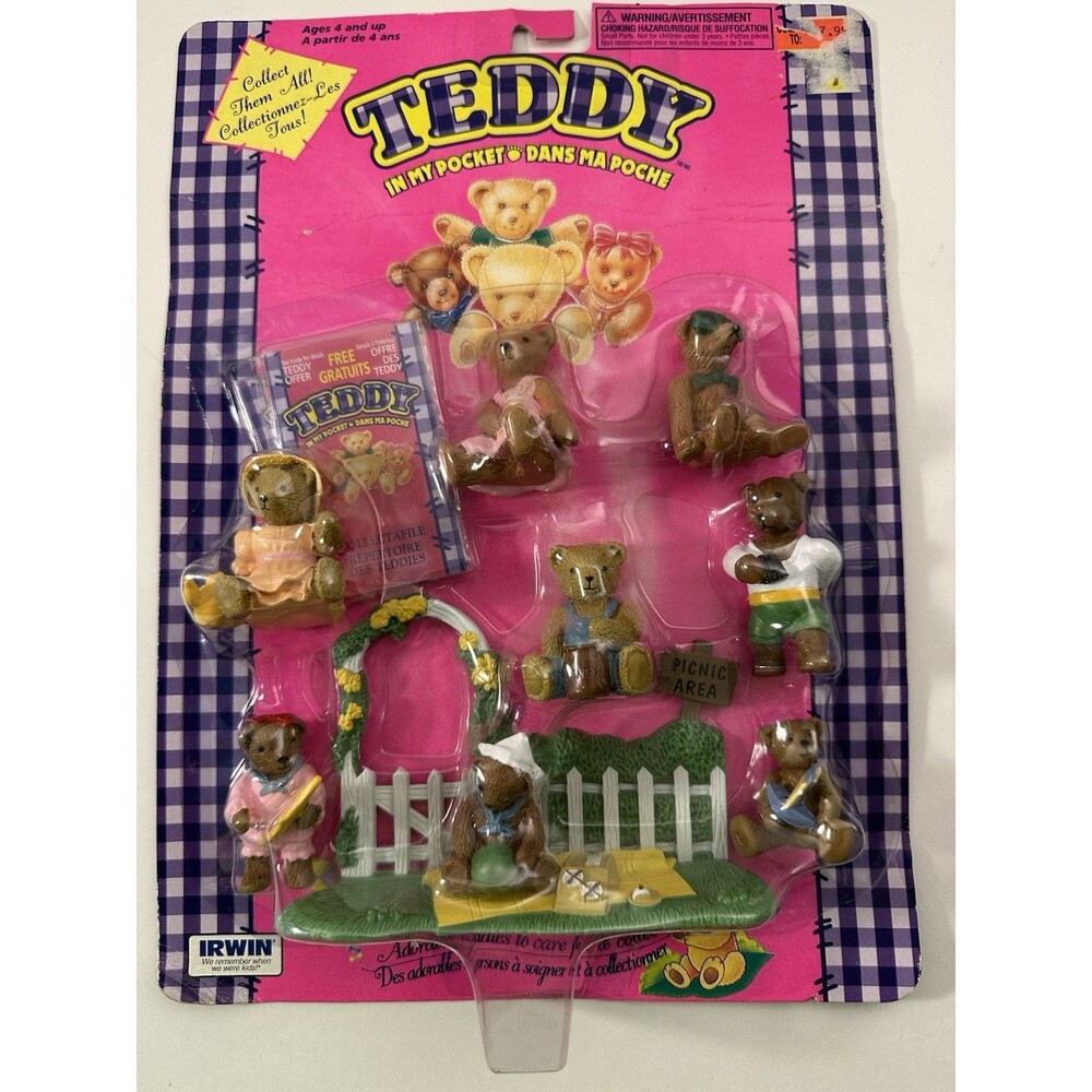 Teddy In My Pocket Vintage Toys Irwin Sealed Dans Ma Poche Adorable Teddies